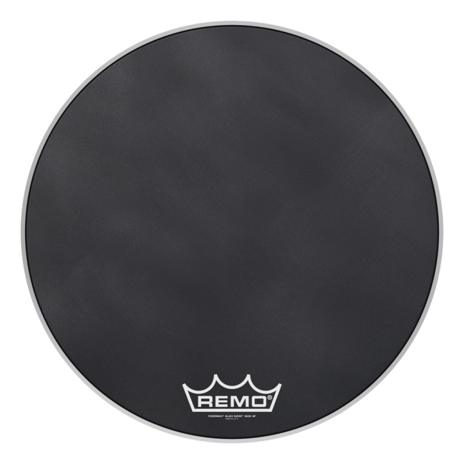 Remo - PM-1826-MP- - Bass Drum, Powermax, Black Suede, 26" Diameter, Mp