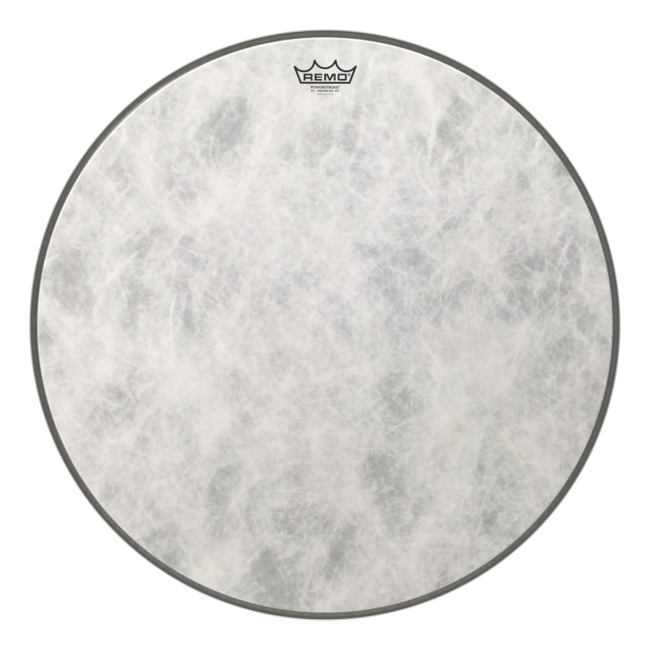 Remo - P3-1524-FA- - Bass Drum, Powerstroke 3, Fiberskyn, Ambassador, 24" Diameter