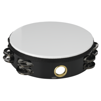 Remo Remo - TA-5110-52- - **Remo Asia**, Tambourine, Fiberskyn, Pre-Tuned, 10" Diameter, 8 Pairs Jingles X 1 Row, Red