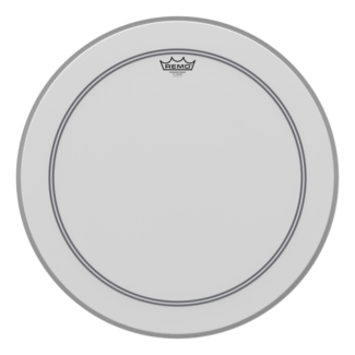Remo Remo - P3-1122-10- - Bass Drum, Powerstroke 3, Coated, 22" Diameter, No Stripe, Bottom Black Dot