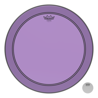 Remo Remo - P3-1318-CT-PUOH - Bass Drum, Powerstroke 3, Colortone, 18" Diameter, Purple, 5" Offset Hole