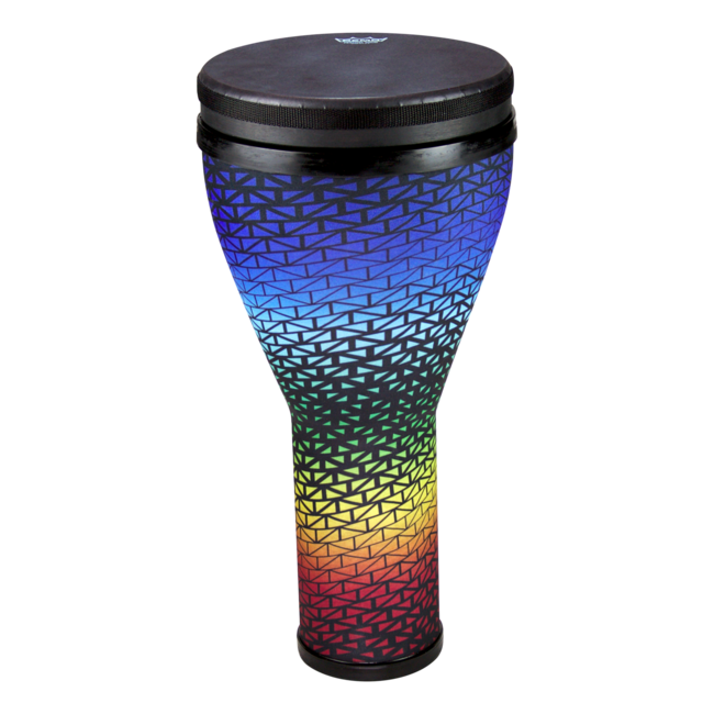 Remo - DJ-2510-65- - Festival Djembe, Pre-Tuned, 10" Diameter, 20.5" Height, Black Suede Fliptop Replaceable, Morado