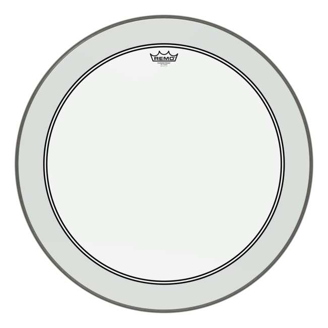 Remo - P3-1326-00- - Bass Drum, Powerstroke 3, Clear, 26" Diameter, No Stripe