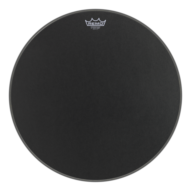 Remo - P3-1823-ES- - Bass Drum, Powerstroke 3, Ambassador, Black Suede, 23" Diameter