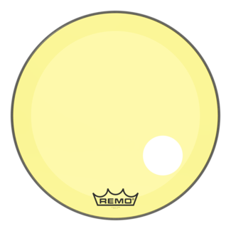 Remo Remo - P3-1016-ES- - Bass Drum, Powerstroke 3, Ebony, 16" Diameter, 5" Black Dynamo