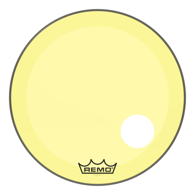 Remo - P3-1016-ES- - Bass Drum, Powerstroke 3, Ebony, 16" Diameter, 5" Black Dynamo