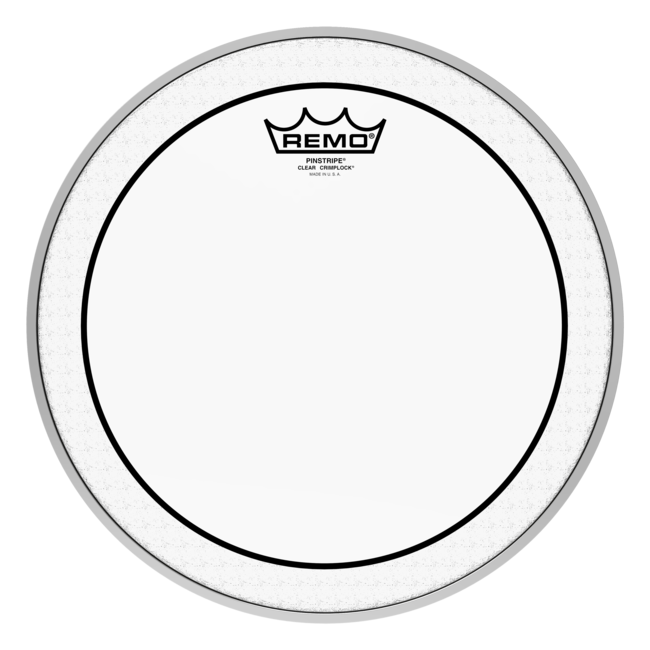 Remo - PS-0313-MP- - Batter, Crimplock, Pinstripe, Clear, 13" Diameter