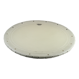 Remo Remo - TK-1713-B3-SN003 - Taiko Drumhead, Okedaiko, Skyndeep Natural Calfskin, 17.5" Od, 13" Crown Dia., Black Edge