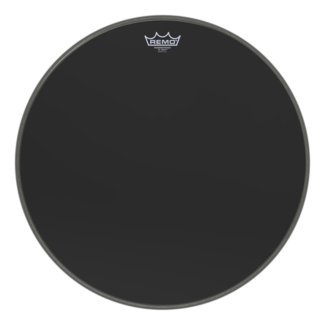 Remo Remo - P3-1020-ES-DM - Bass Drum, Powerstroke 3, Ebony, 20" Diameter, 5" Black Dynamo Installed