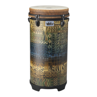 Remo Remo - TU-1112-PM- - Tubano, Drumkey Tuned, 12" Diameter, 26" Height, Fabric Kintekloth