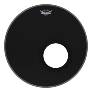 Remo Remo - ES-1018-MP- - **Special Order**, Bass Drum, Ambassador, Ebony, 18" Diameter, Mp