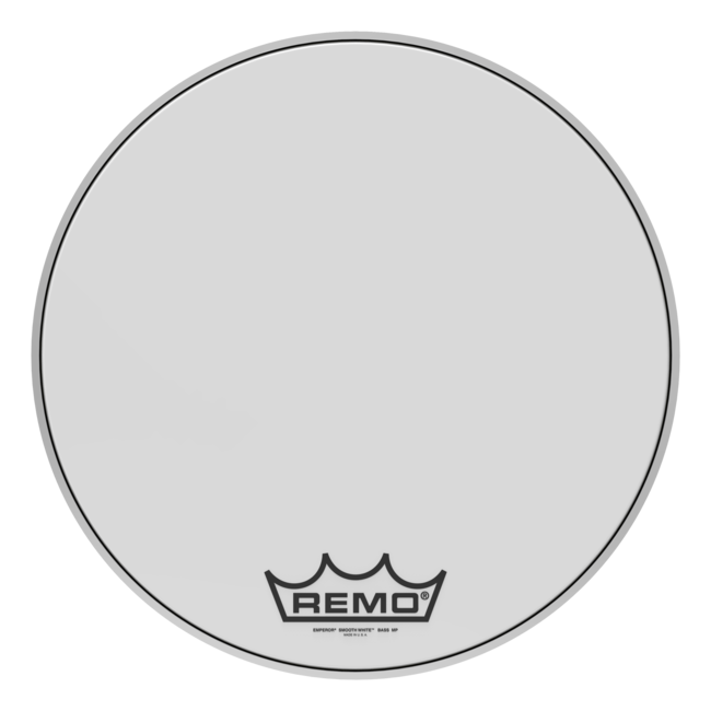 Remo - BB-1222-00- - **Special Order**, Bass Drum, Emperor, Smooth White, 22" Diameter