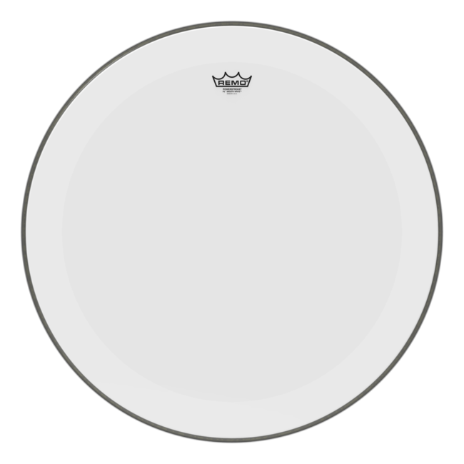 Remo - P4-1318-C2- - Bass Drum, Powerstroke 4, Clear, 18" Diameter, With Impact Patch