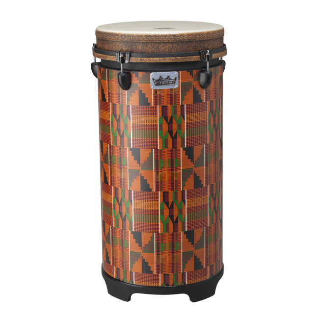 Remo - TU-1112-17- - Tubano, Drumkey Tuned, 12" Diameter, 26" Height, Fabric Rainbow