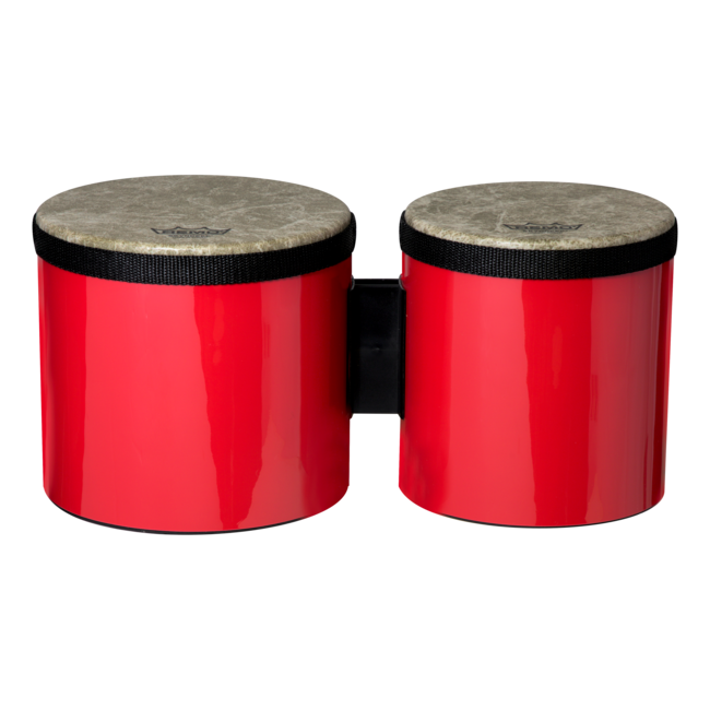 Remo - BG-5300-00- - Bongo, Drum, Pre-Tuned, 6"/7" X 6.5", Skyndeep, Fiberskyn, White