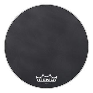 Remo Remo - PM-1824-MP- - Bass Drum, Powermax, Black Suede, 24" Diameter, Mp