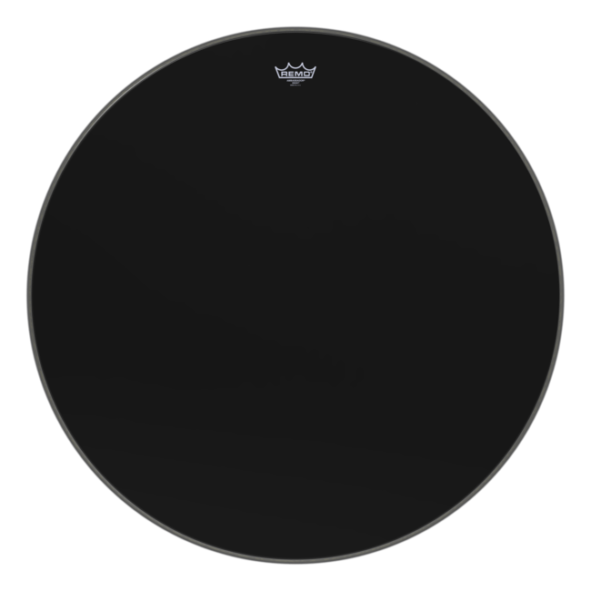 Remo - ES-1032-MP- - Bass Drum, Ambassador, Ebony, 32" Diameter, Mp
