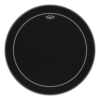 Remo Remo - ES-1626-PS- - **Special Order**, Bass Drum, Pinstripe, Ebony, 26" Diameter