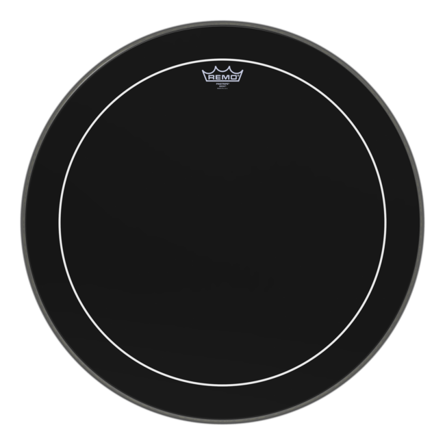 Remo - ES-1626-PS- - **Special Order**, Bass Drum, Pinstripe, Ebony, 26" Diameter