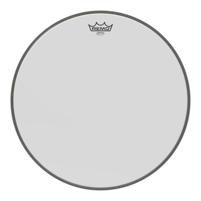 Remo - BB-1218-MP- - **Special Order**, Bass Drum, Emperor, Smooth White, 18" Diameter, Mp