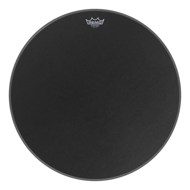 Remo - P3-1826-ES- - Bass Drum, Powerstroke 3, Ambassador, Black Suede, 26" Diameter