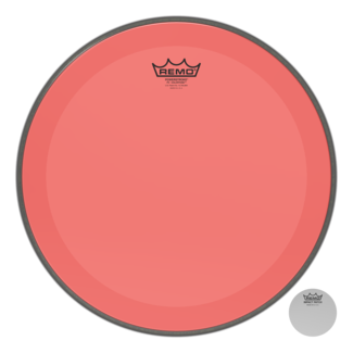 Remo Remo - P3-1316-CT-SM - Bass Drum, Powerstroke 3, Colortone, 16" Diameter, No Striping, Smoke