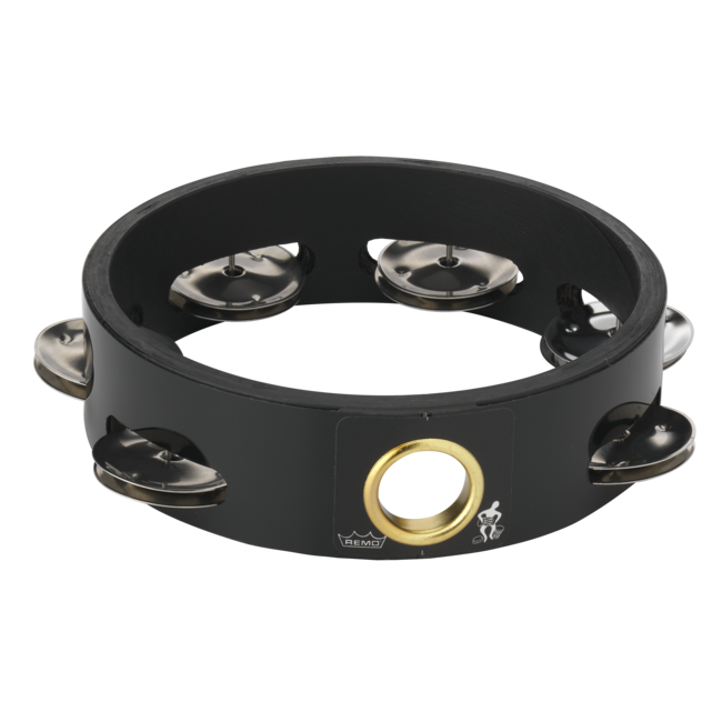 Remo - TA-6106-52- - **Remo Asia**, Tambourine, Headless, 6" Diameter, 6 Pairs Jingles X 1 Row, Red