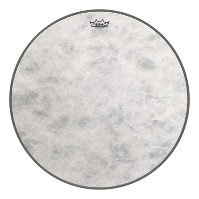 Remo - FA-1524-00- - Bass Drum, Ambassador, Fiberskyn, 24" Diameter