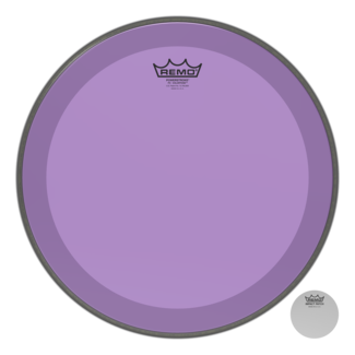 Remo Remo - P3-1316-CT-RD - Bass Drum, Powerstroke 3, Colortone, 16" Diameter, No Striping, Red