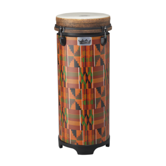 Remo Remo - TU-1110-17- - Tubano, Drumkey Tuned, 10" Diameter, 26" Height, Fabric Rainbow