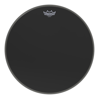 Remo Remo - P3-1018-ES-DM - Bass Drum, Powerstroke 3, Ebony, 18" Diameter, 5" Black Dynamo Installed