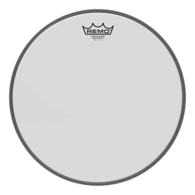 Remo - BR-1214-MP- - **Special Order**, Bass Drum, Ambassador, Smooth White, 14" Diameter, Mp