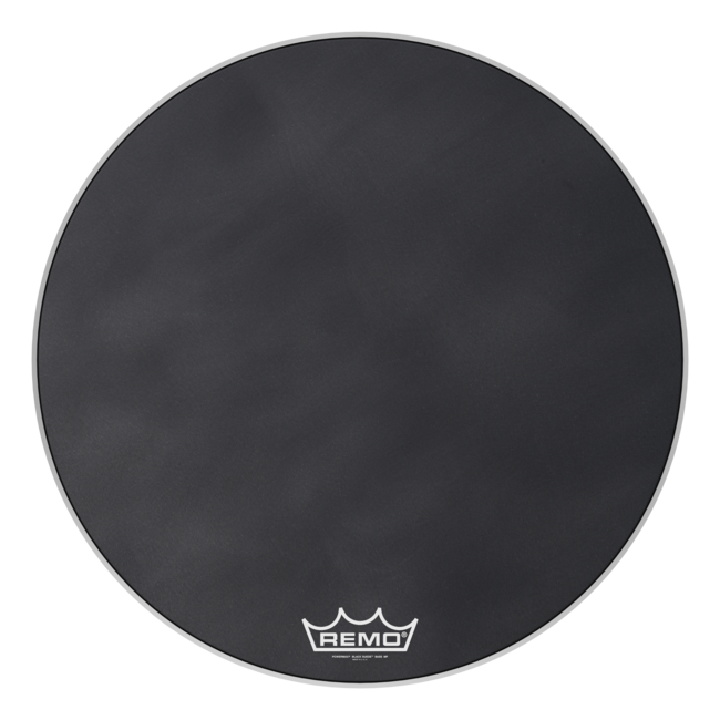 Remo - PM-1414-MP- - Bass Drum, Powermax, Ebony, 14" Diameter, Mp
