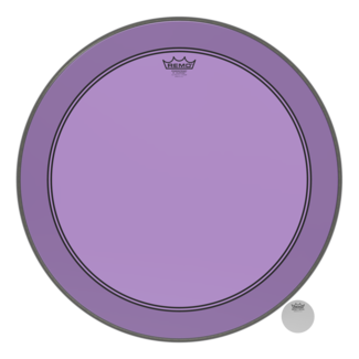 Remo Remo - P3-1324-CT-PUOH - Bass Drum, Powerstroke 3, Colortone, 24" Diameter, Purple, 5" Offset Hole