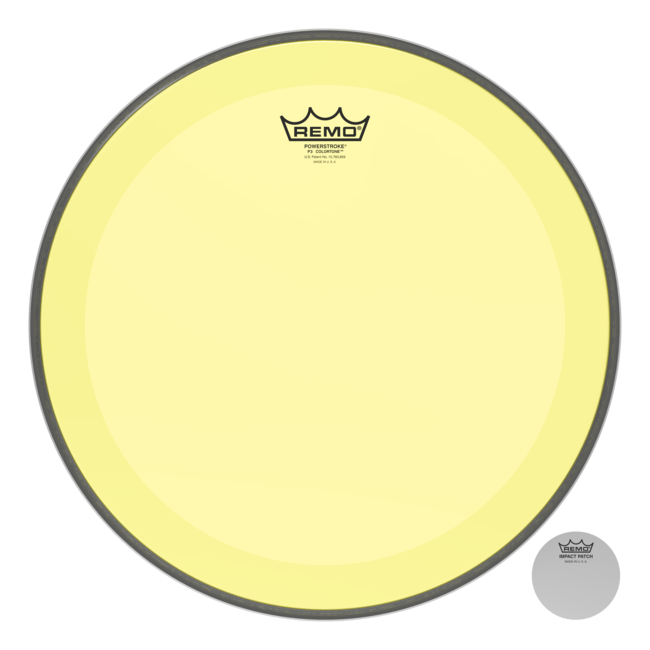 Remo - P3-1318-CT-BU - Bass Drum, Powerstroke 3, Colortone, 18" Diameter, Blue