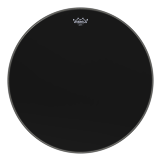 Remo Remo - ES-1026-CH- - Bass Drum, Ambassador, Ebony, 26" Diameter, 10" Center Hole