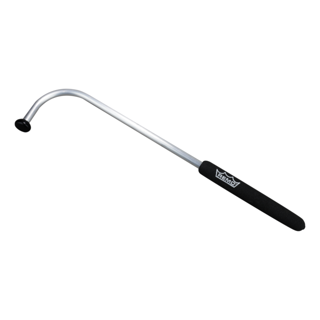 Remo - TD-1008-70- - Mallet, Talking Drum, 8"X.375", Aluminum Curved Stick, Plastic Tip, 5.5" Foam Handle, Black