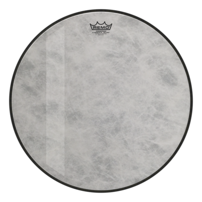 Remo - P3-1522-FD-FLT - Bass Drum, Powerstroke 3, Fiberskyn, Diplomat, Felt Tone, 22" Diameter