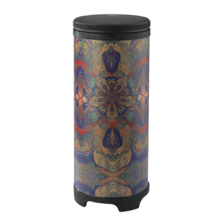Remo Remo - TU-2510-63- - Festival Tubano, Pre-Tuned, 10" Diameter, 24.5" Height, Black Suede Fliptop Replaceable, Royal Blue
