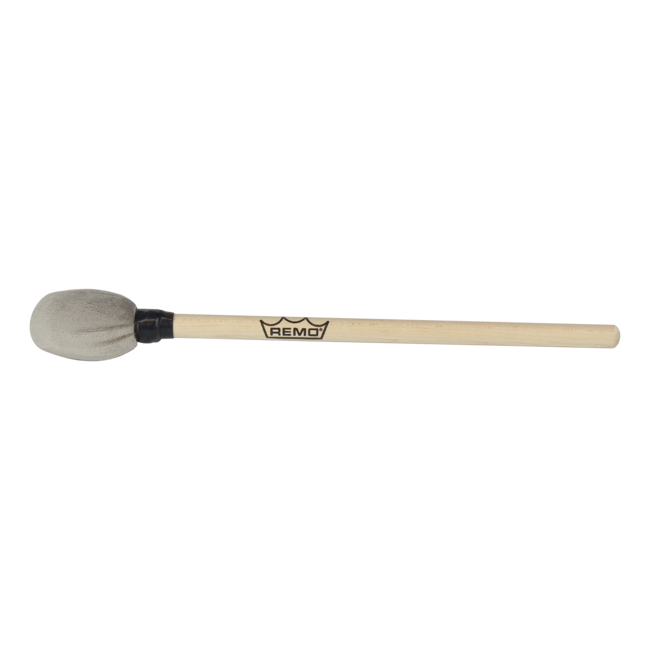 Remo - HK-1214-01- - Mallet, Single, Flat Head, 5/8" X 14", Wood Handle, Soft Foam, Thick Velvet Cover, Gray