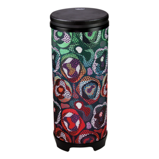 Remo Remo - TU-2510-41- - Festival Tubano, Pre-Tuned, 10" Diameter, 24.5" Height, Skyndeep Black Fiberskyn Fliptop Replaceable, Green And Clean