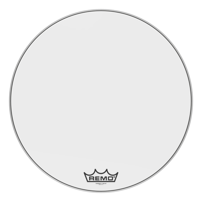 Remo - PM-2032-MP- - Bass Drum, Powermax 2, Ultra White, 32" Diameter, Mp