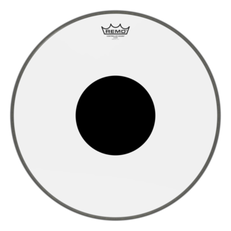 Remo Remo - CS-1320-10- - Bass Drum, Controlled Sound, Clear, 20" Diameter, Black Dot On Top