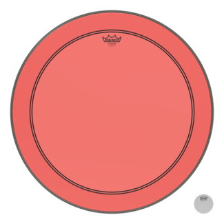 Remo Remo - P3-1326-CT-RDOH - Bass Drum, Powerstroke 3, Colortone, 26" Diameter, Red, 5" Offset Hole