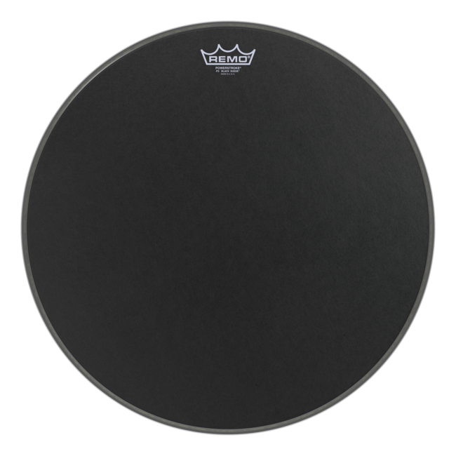 Remo - P3-1822-ES- - Bass Drum, Powerstroke 3, Ambassador, Black Suede, 22" Diameter