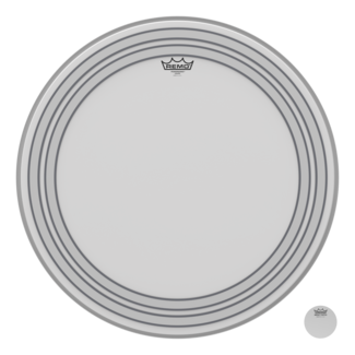 Remo Remo - P3-1818-ES- - Bass Drum, Powerstroke 3, Ambassador, Black Suede, 18" Diameter