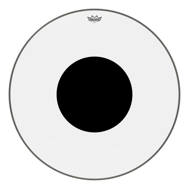 Remo - CS-1332-10- - **Special Order**, Bass Drum, Controlled Sound, Clear, 32" Diameter, Black Dot On Top