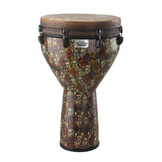 Remo Remo - DJ-0018-05- - Djembe, Mondo, Key-Tuned, 18" X 28", Skyndeep Fiberskyn, Contour Tuning Brackets, Earth Finish