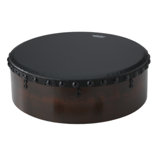 Remo Remo - ET-4516-81- - Bodhran, Drum, Irish Bodhran, 16" X 4.5" Fixed Tunable Bahia Bass, Antique Brown Finish