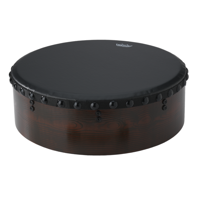 Remo - ET-4516-81- - Bodhran, Drum, Irish Bodhran, 16" X 4.5" Fixed Tunable Bahia Bass, Antique Brown Finish